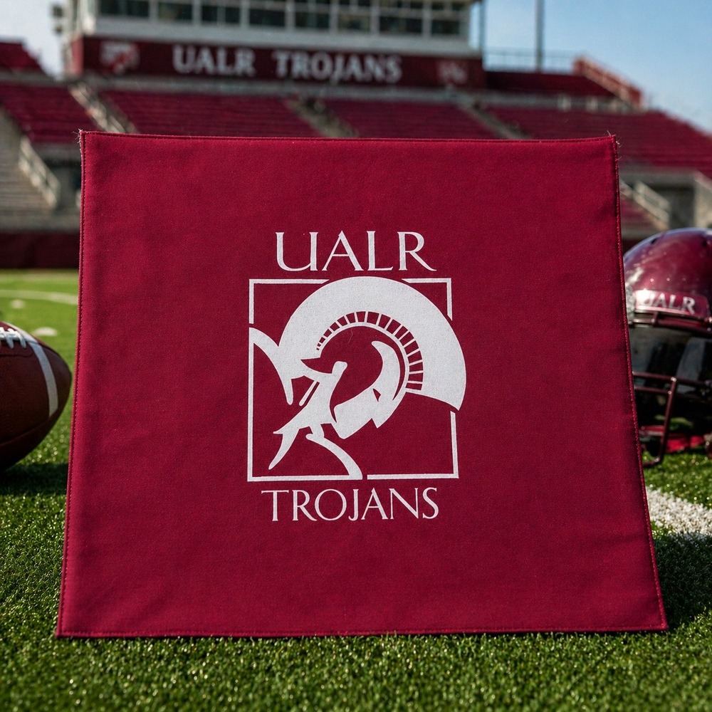 UALR Trojans Bandana Maroon University of Arkansas Little Rock NCAA Scarf Logo